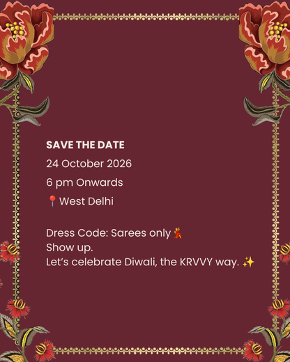 Raat Ki Raani - save the date, 24 October 2026, 6pm, West Delhi